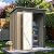 Greesum Outdoor Storage Shed 5 x 3 ft. Utility Tool Shed Metal Storage Garden Shed with Door & Lock for Patio Storage, Brown