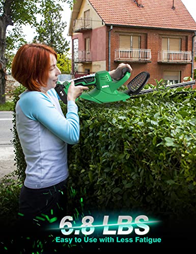 image for K I M O. Cordless Hedge Trimmer, 24-Inch Dual-Action Blade, 5/8