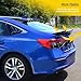 PSLER Trunk Spoiler Compatible with Civic Sedan 11th Gen 2026 2022 2023 2024 2025 Lid Rear Spoiler Wing Highkick Duckbill Styling Exterior Tail Fin Bright Black