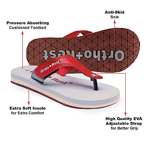 Ortho + Rest Extra Soft Flip Flop Footwear Ortho-Pedic Slippers for Women & Girls Daily Use