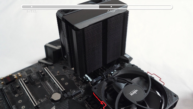 UpHere 120mmファン 6個セット CPUクーラー UpHere 120mm PWM CPU Cooler with 6 Heatpipes & Easy Installation