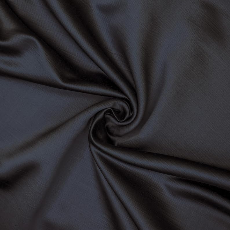 Fabric Mart Direct Gris carbón Satén pesado Tela por Metro, 137 cm o 54 pulgadas Ancho Gris Satín Tela, 20 Metros Sólido Satín Tela de tapicería para cortinas y almohadas