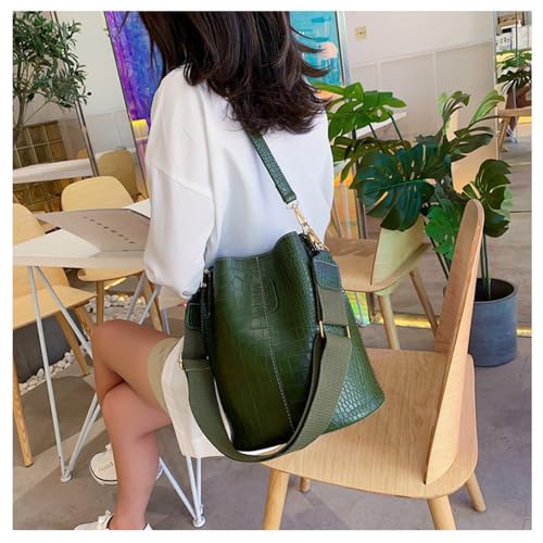 Image of Women Hobo Shoulder Bag, Crocodile Pattern Handbags Large Capacity Crossbody Bag