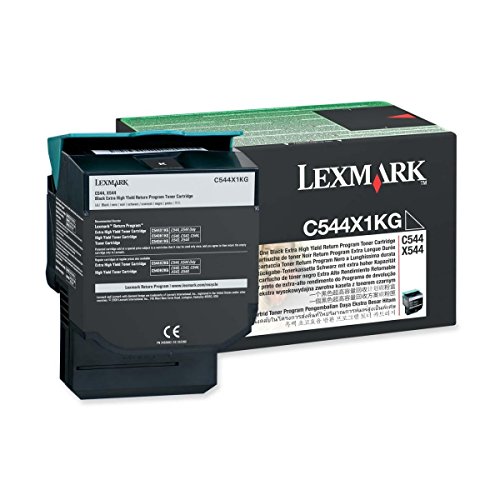 Lexmark C544 Noir Extra haute Retour Prog toner laser authentique pour imprimante professionnelle