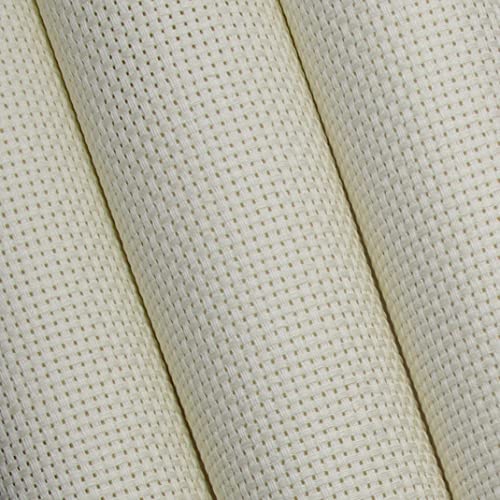 Image of KCS 3 pc of 15 inch x 18 inch Counted Cross Stitch Cotton Aida Cloth Needlework Fabric,11CT,Cream