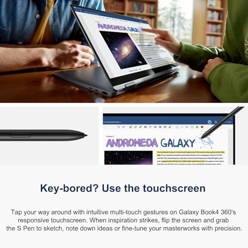 Image of Samsung Galaxy Book4 360 2 in 1 Laptop (15.6 inch FHD AMOLED Touchscreen, Intel Core 5 120U, 16GB DDR5, 1TB SSD) AI PC for Designer, Fingerprint, Win11 Pro, NP750QGK (Renewed)
