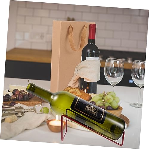Soporte metálico para vino vertical Levemolo 4 piezas miniatura 3