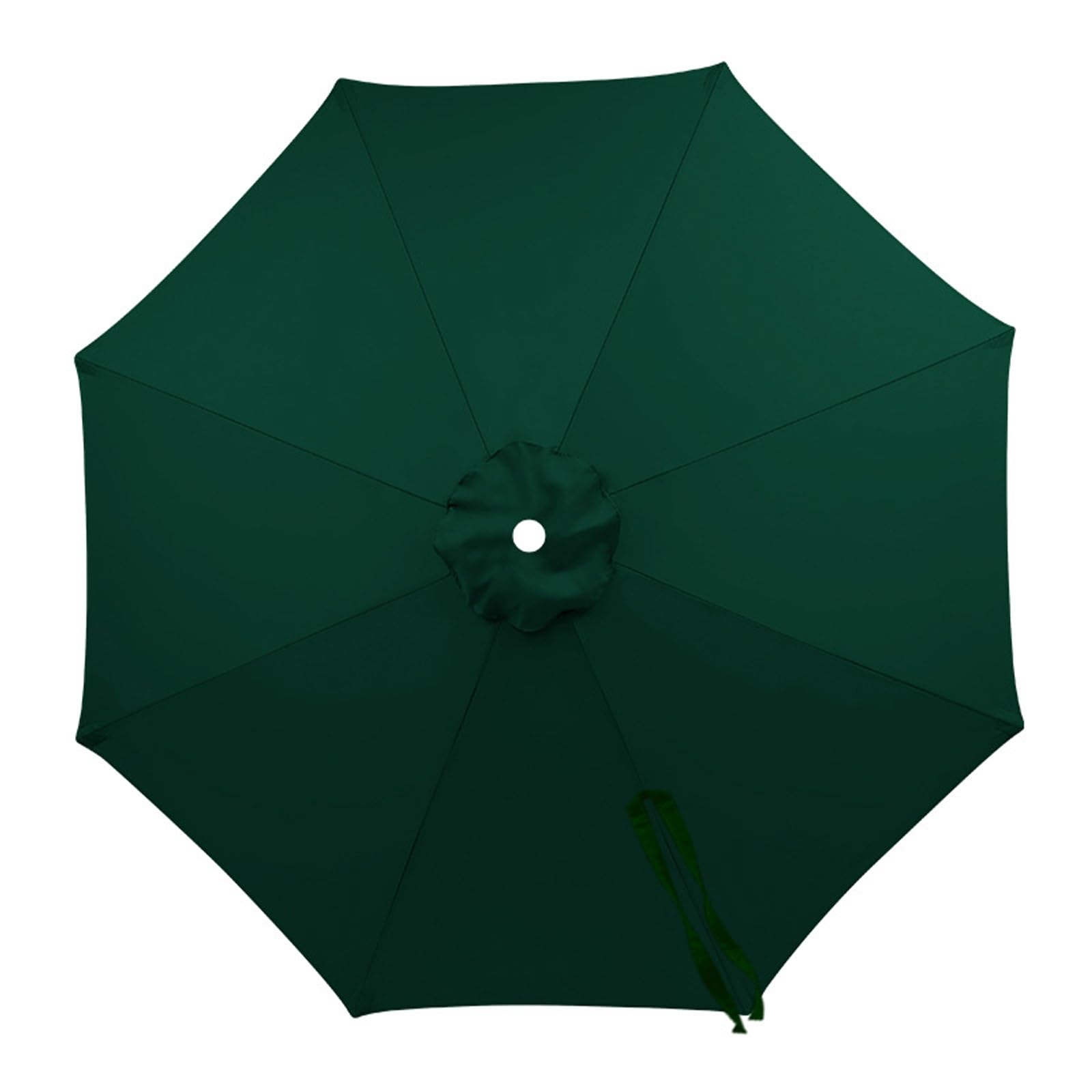 ksxnkhk Replacement Canopy for Round Parasols 2/2.3/2.7/3/4m, Fabric for 6, 8 Ribs, Waterproof, UV Protection, Awning Replacement, Thickened Polyester (Green, 2.7m - 6 Ribs)