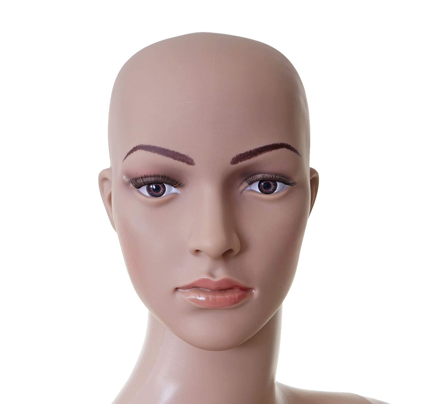 Schaufensterpuppe HWC-E37, weiblich Frau Schaufensterfigur Puppe Mannequin Schneiderpuppe, lebensgroß beweglich 175cm