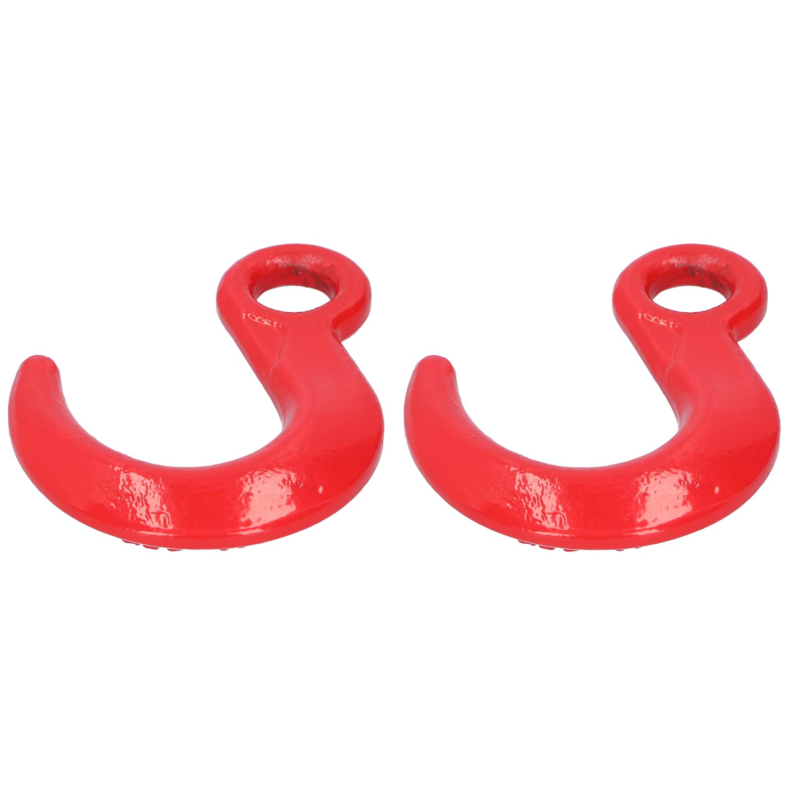 Ymiko 2 pcs Alloy Steel Lifting Hook Large Opening Crane Hoist Hook for Construction Engineering