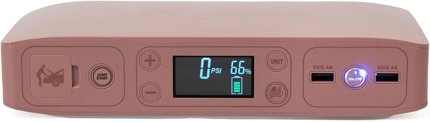 HALO Bolt Air +, Portable Vehicle Jump Starter with Air Compressor, Power Bank with Digital Display Charges Multiple Devices, Bolt Air+ HALO Bolt Air +, Portable Vehicle Jump Starter with Air Compressor, Power Bank with Digital Display Charges Multiple Devices, Bolt Air+