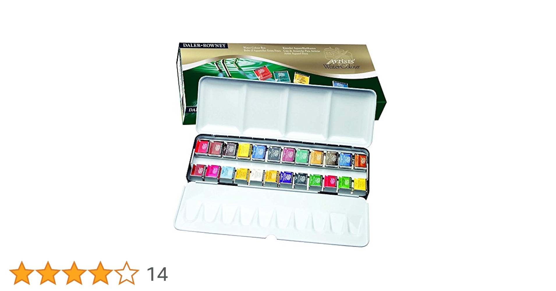 Rowney 固形透明水彩絵具 Amazon | ラウニー 水彩絵具 専門家用 固形水彩絵具セット 水彩