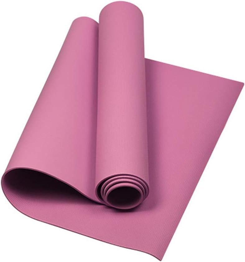 Estera de yoga antideslizante, antideslizante, duradera, antidesgarro, esterilla de yoga, antideslizante, profesional de 0,6 pulgadas, cómoda estera de ejercicio para ejercicios en casa, deportes en casa, estiramiento, fitness en interiores, gimnasio, entrenamientos en el suelo