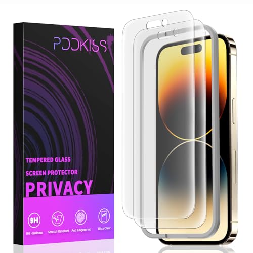 Image of PDDKISS 2 Pack Screen Protector for iPhone 14 Pro Max (2022) 6.7 inch Shatterproof Tempered Glass