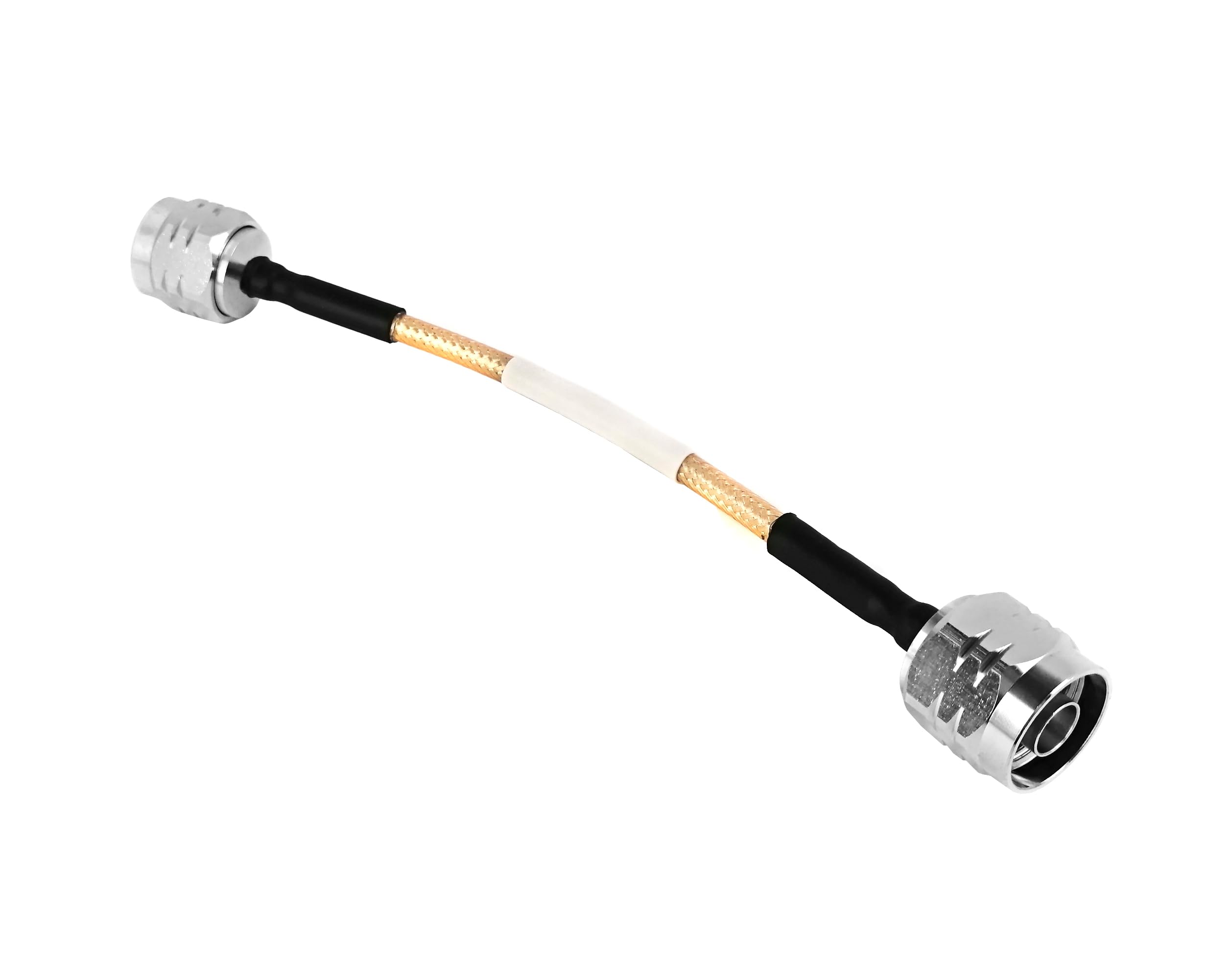 Kabel koncentryczny RG142 o niskiej stracie do wzmacniaczy sygnału komórkowego i systemów antenowych – 50 omów, średnica 4,95 mm,(1ft)