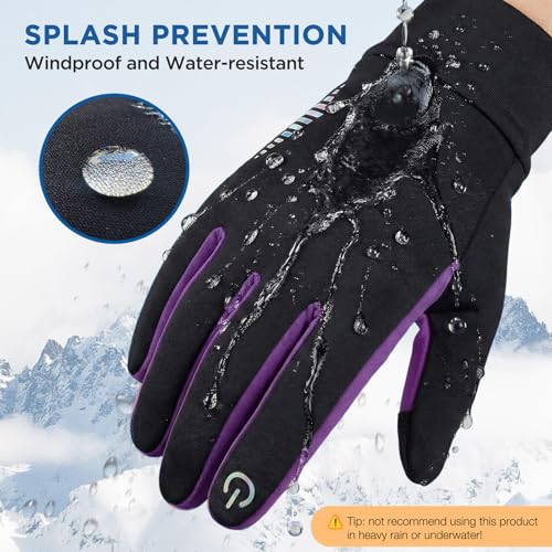 Image of SIMARI Kids Winter Gloves Touchscreen Water-Resistant Warm Thermal for Boy Girl Toddler Cycling Running Ski Snow Cold Weather