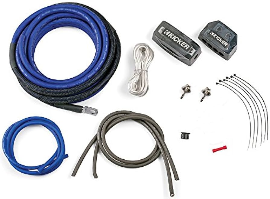 Amazon.com: Kicker PKD4 4AWG Dual Amplifier Power Kit