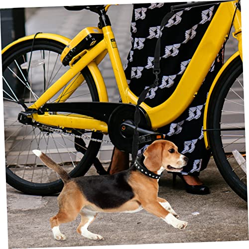 Corde de traction chien noir ultra résistante pour laisse et balade