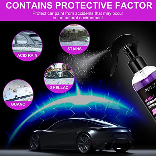 Tiuedu ceramic car coating spray-car scratch repair spray,CERAMIC ARMOR SPRAY COATING Waterless Wash & Wax Incredible Shine & Protection-Clean-Polish-Protect-Repair - Image 5