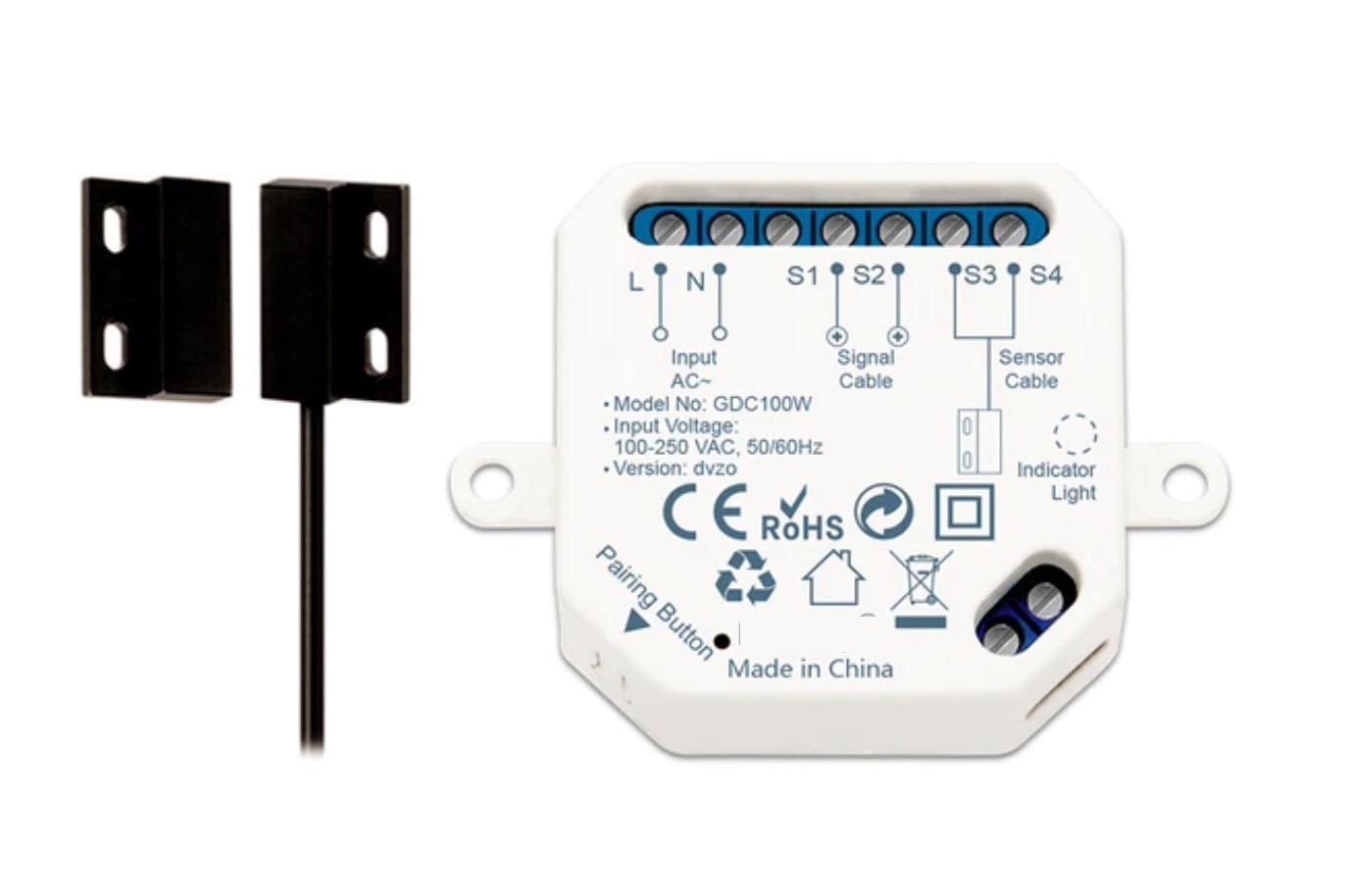 Eazyliv Smart SolutionsTuya/ Life WiFi Garage Door Controller Opener Remote Compatible With Alexa Echo Google Home No Hub Require