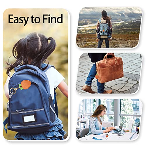 Image of Leather Keychain Case Holder Compatible with Apple AirTag, GPS Airtag Keychain Finder Tracker with Key Ring, Anti-Scratch Protective Air Tag Cover | Leather