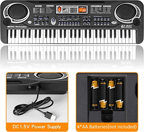 Tastiera Musicale, m zimoon 61 Tasti Pianoforte