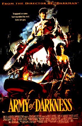 HUGE LAMINATED / ENCAPSULATED Army of Darkness Film POSTER measures approximately 100 x70 cm Greatest Films Collection Directed by Sam Raimi. Starring Bruce Campbell Embeth Davidtz Ian Abercrombie. A man is accidentally transported to 1300 A.D. Reproduction Original Film POSTER measures aproximately 100 x 70cm