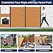 3 Pack 6FT 3-Way Aluminum Fence Post, 1.8mm Thick Walls & 10mm Base, Matte Black Wood Fence Post, Rustproof & Weather-Resistant for Outdoor Privacy Panels