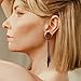 Casvort 2 PCS 16mm (5/8'') Hypoallergenic 316 Stainless Steel Black Fashion Dangle Screw Ear Plugs Expander Stretcher Ear Tunnels Body Piercing Jewelry