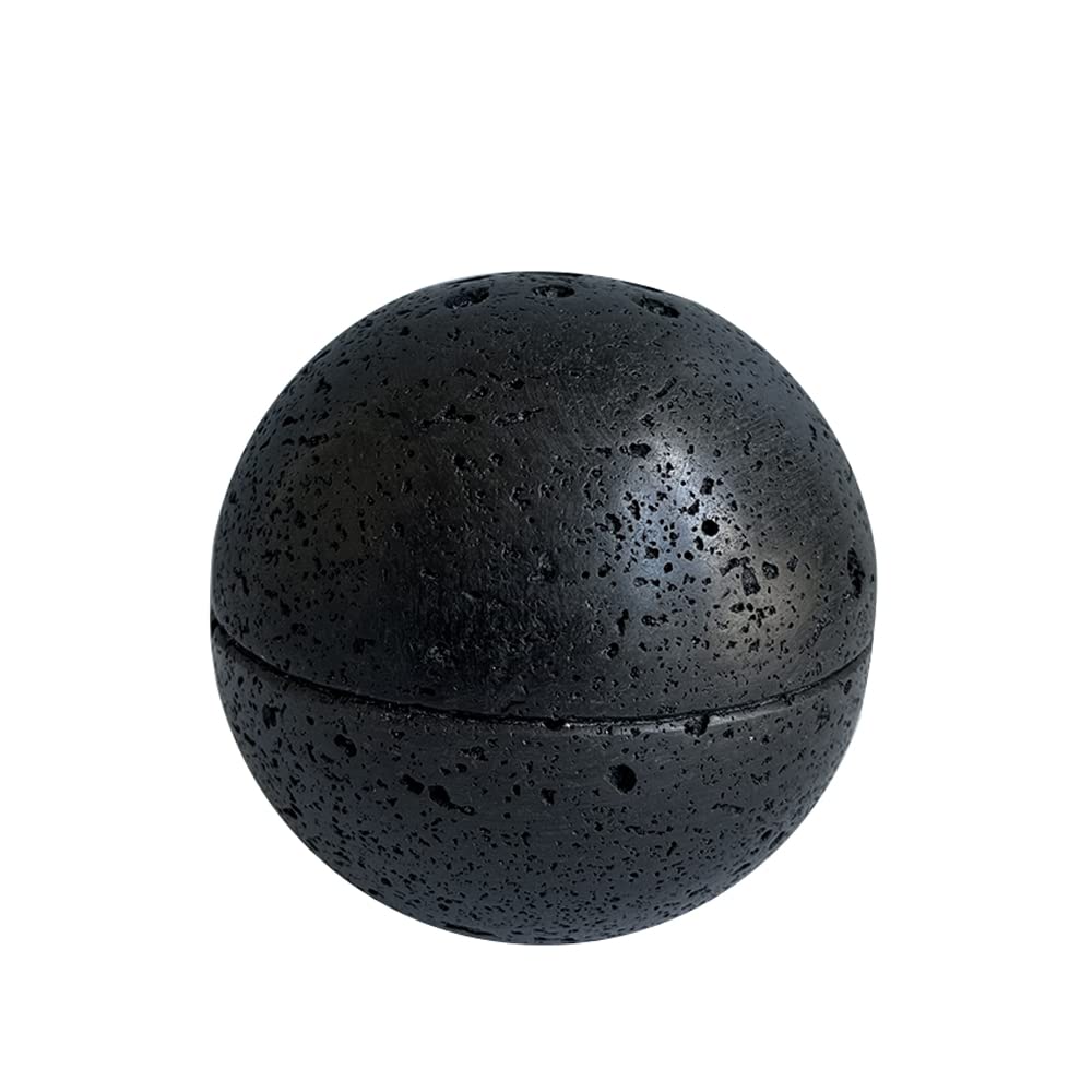 Handmade Natural Marble Incense Burner Holder - Beige Travertine Stone With 9 Holes For Meditation