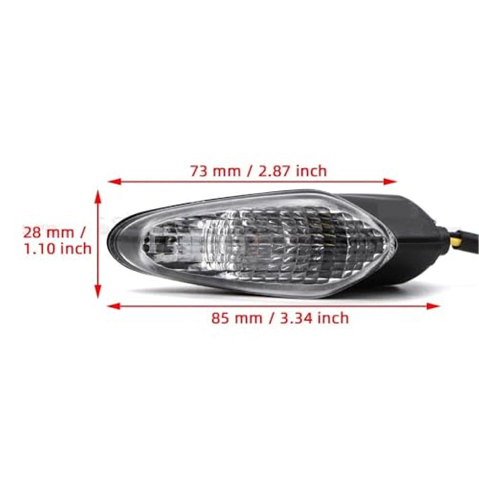 Przednie tylne kierunkowskazy Przedni lub tylny kierunkowskaz Migacz, dla Ducati, motocykla XDiavel S Dark Black Star V4 V4S Kierunkowskaz z przodu i tyłu motocykla(BLACK Style 1 black)