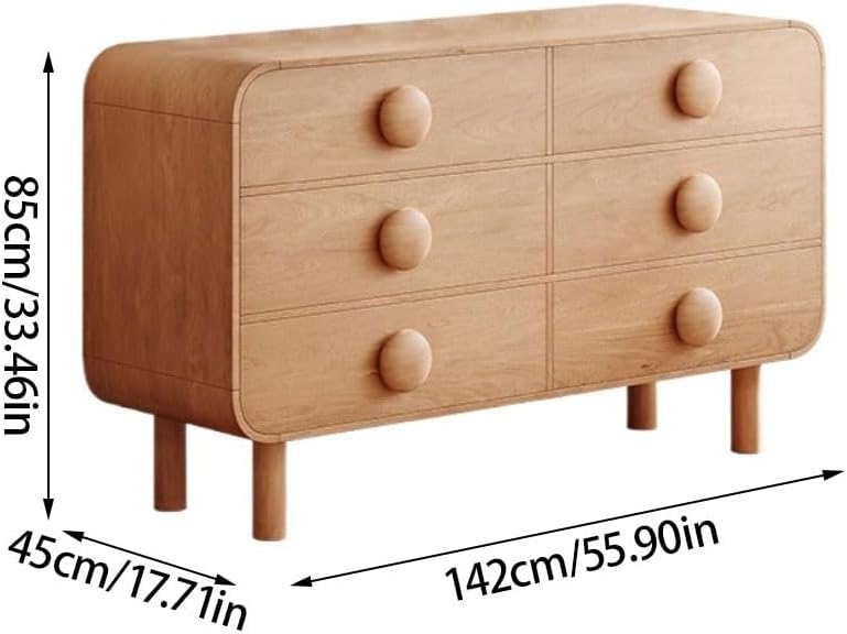 Bufetera Solid Wood Living Room Storage Cabinet, Farmhouse Sideboard, Chinese Sideboard, Restaurant, Kitchen Buffet Cabinet Aparadores Para Comedor(B), 142*45*85cm
