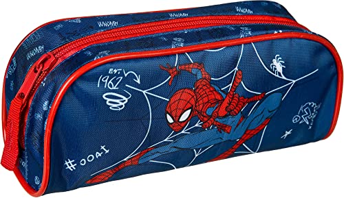 Undercover Spider-Man SPMA0691 - Estuche para Tirantes, Color Azul y Rojo Cover