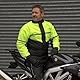 JDC wasserdichte Motorrad-Regenüberzugsjacke Hohe Sichtbarkeit - Shield - Gelb/Schwarz - XXL