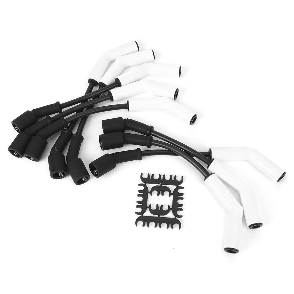 Juego de Cables de Bujía, Bujías y Cables Juego de Cables de Bujía 9070C de Cerámica para Motores GM LS LT