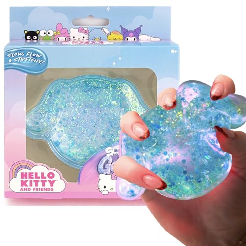 Image of Hello Kitty and Friends SLIMYGLOOP Gelli Gels - Cinnamoroll, Slow Rising Sensory Squeeze Toy with Glitter, Gel Filled Fidget Toys