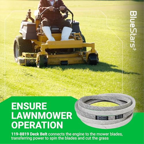 Image of BlueStars 119-8819 Mower Deck Belt | Aramid Cord | 1 /2 inch x 113 1 /2 inch