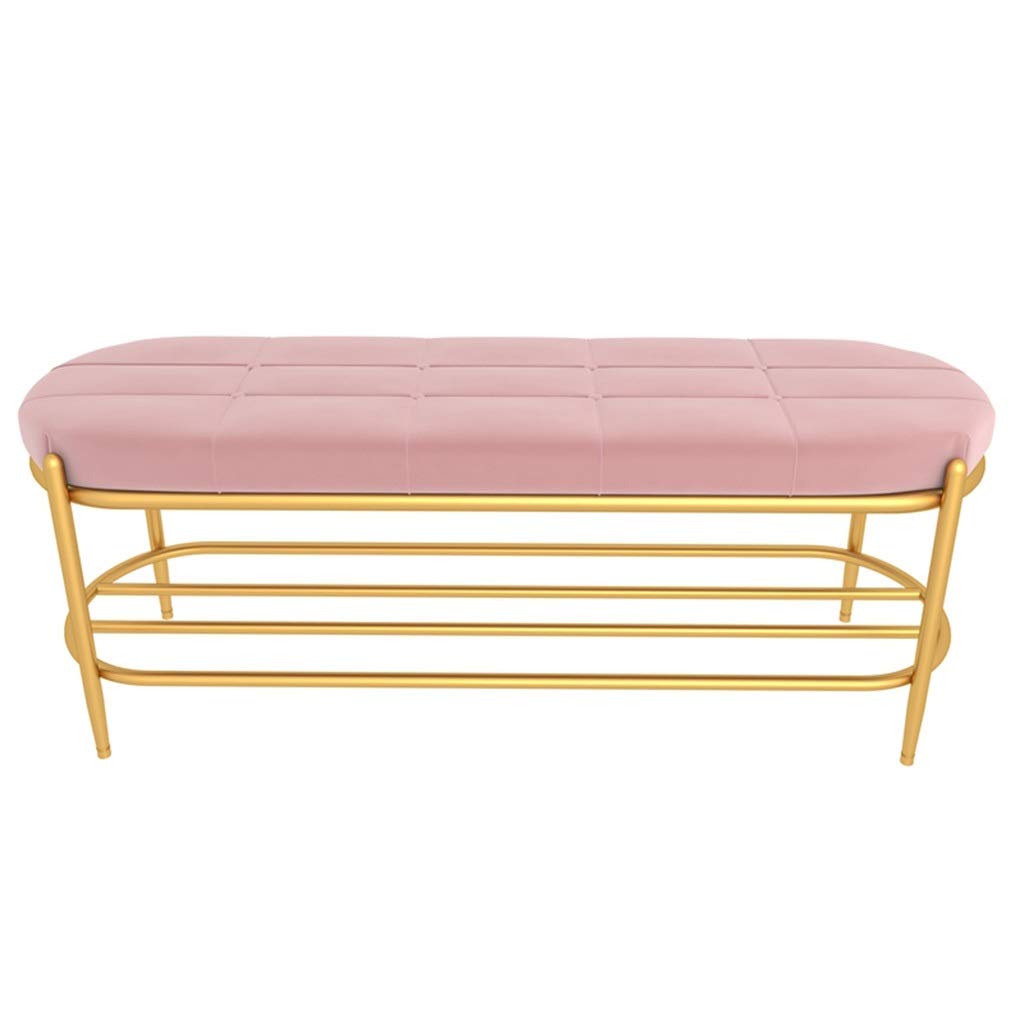 Tabouret à chaussures en fer pour l'entrée ou magasin de vêtements
