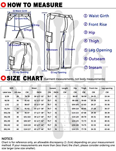 Match 8052 Pantaloni da uomo, stile casual