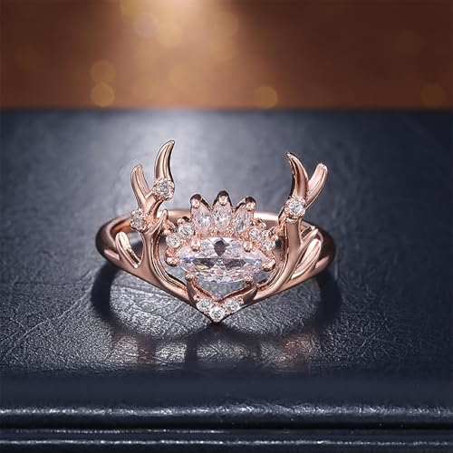 Aesthetic Animal Shaped Rings for Women Bright Cubic Zirconia Wedding Band Fancy Jewelry3