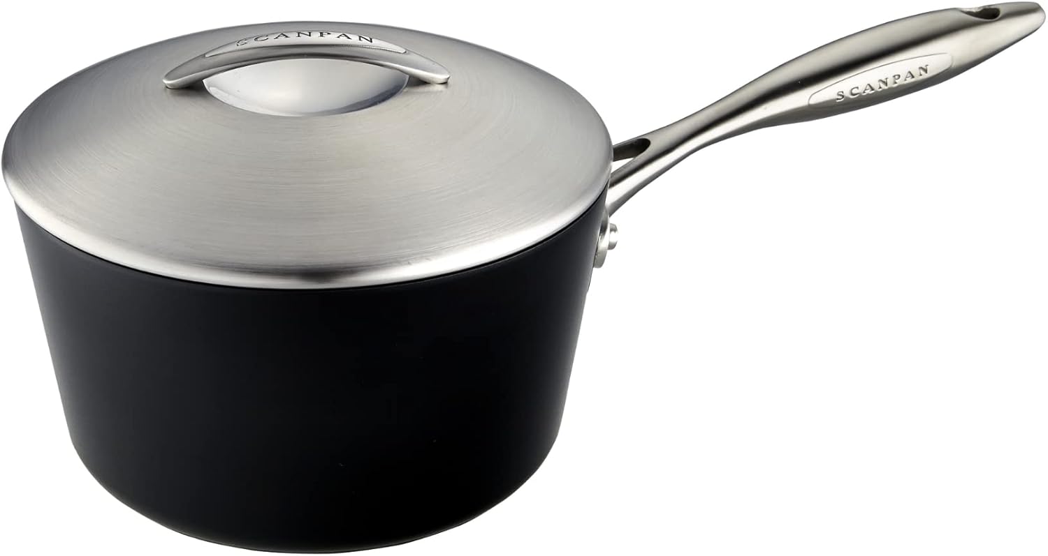SCANPAN Professional 2 qt Saucepan with Lid EasytoUse