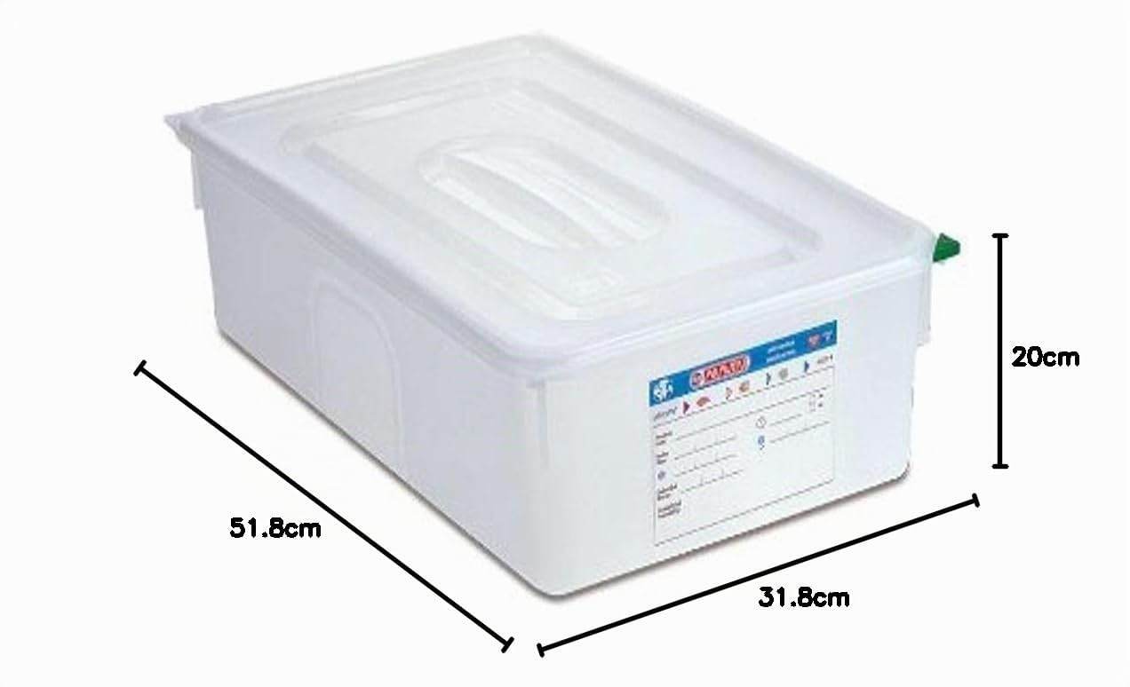 Araven Gastronorm 1/1 Gamelle professionnelle 28 L 530 x 325 x 200 mm