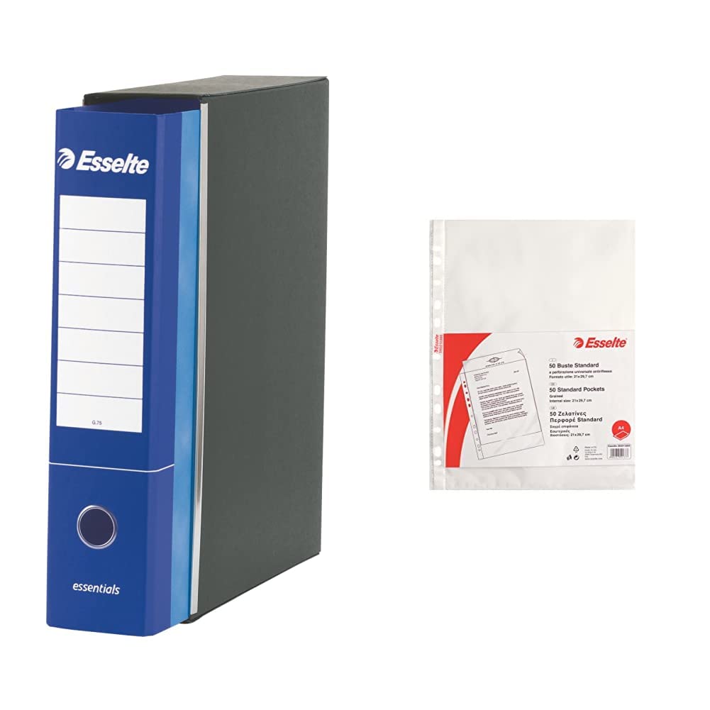 Registratori Protocollo Con Custodia - Set 6 Pezzi Colorati, Dorso 8 Cm, Formato A4 - Foto 5