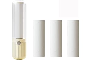 Portable and Compact Lint Roller with 3 Replaceable Refills
