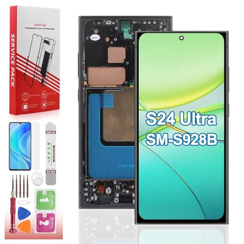 Suprescreen OLED for Samsung Galaxy S24 Ultra Screen Replacement with Frame