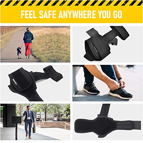 Ankle Concealed Carry Revolver Holster - Fits: Most J Frames .38, S&W, Charters, Rossi, LCR, Taurus 38 - Concealed and Comfortable to use (68B) (Right)