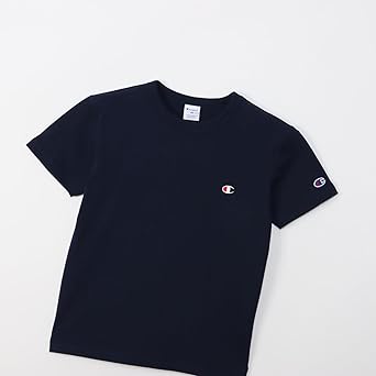 Amazon | [チャンピオン] 綿100% Tシャツ キッズ 半袖 丸首 綿