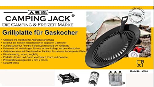 Grille de barbecue pour réchaud à gaz INVIDA Camping Jack 32cm