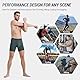 BAMBOO COOL Herren Unterwäsche Boxer Briefs Weiche Bambus Viskose Atmungsaktive Performance Unterwäsche für Männer 4er Pack, Graugrün + Graublau + Dunkelgrau + Olivgrün, Medium