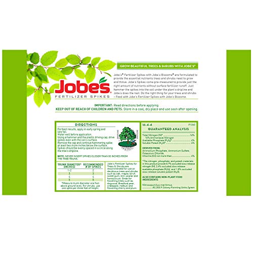Jobe's 01000 Fertilizer Spikes, Tree And Shrub, 5 Count #TOP4
